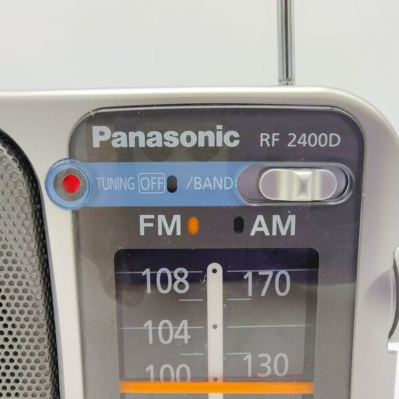Panasonic RF-2400D Portable AM/FM Radio 2-Band Analog Receiver Works Tested - Picture 9 of 12
